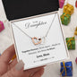 To My Daughter - Together Forever - Interlocking Hearts Necklace Gift Set