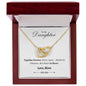 To My Daughter - Together Forever - Interlocking Hearts Necklace Gift Set