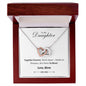 To My Daughter - Together Forever - Interlocking Hearts Necklace Gift Set