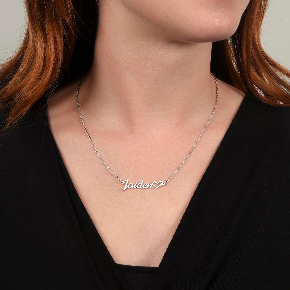 Custom Heart Name Neclace