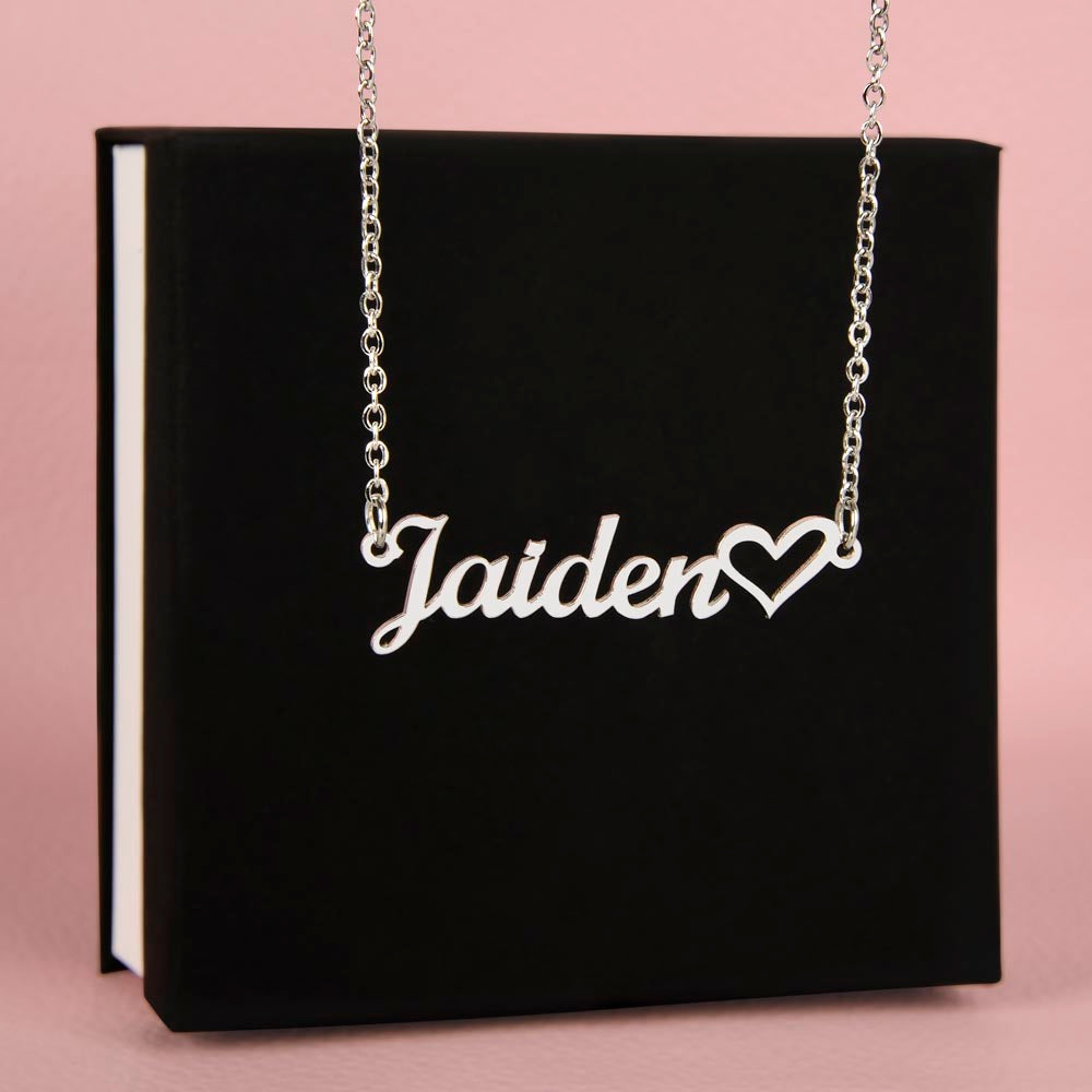Custom Heart Name Neclace