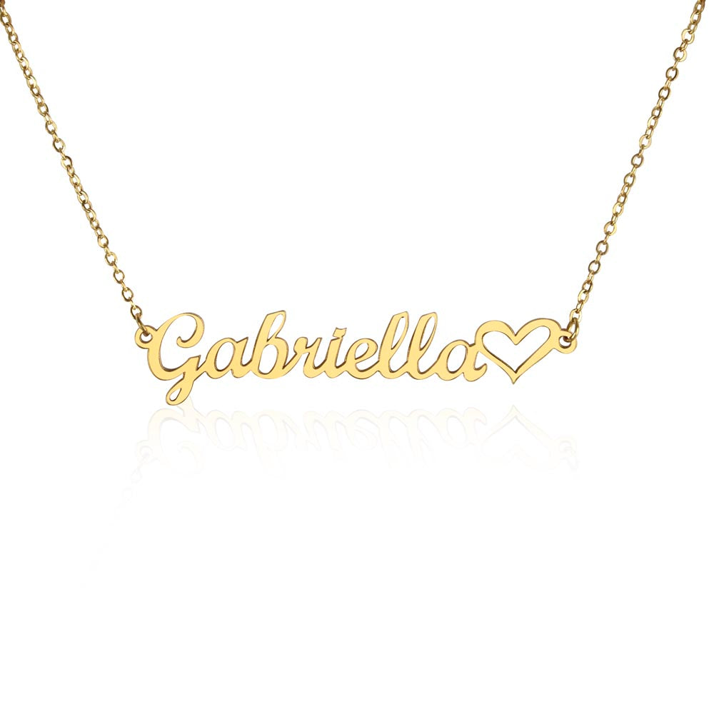 Custom Heart Name Neclace