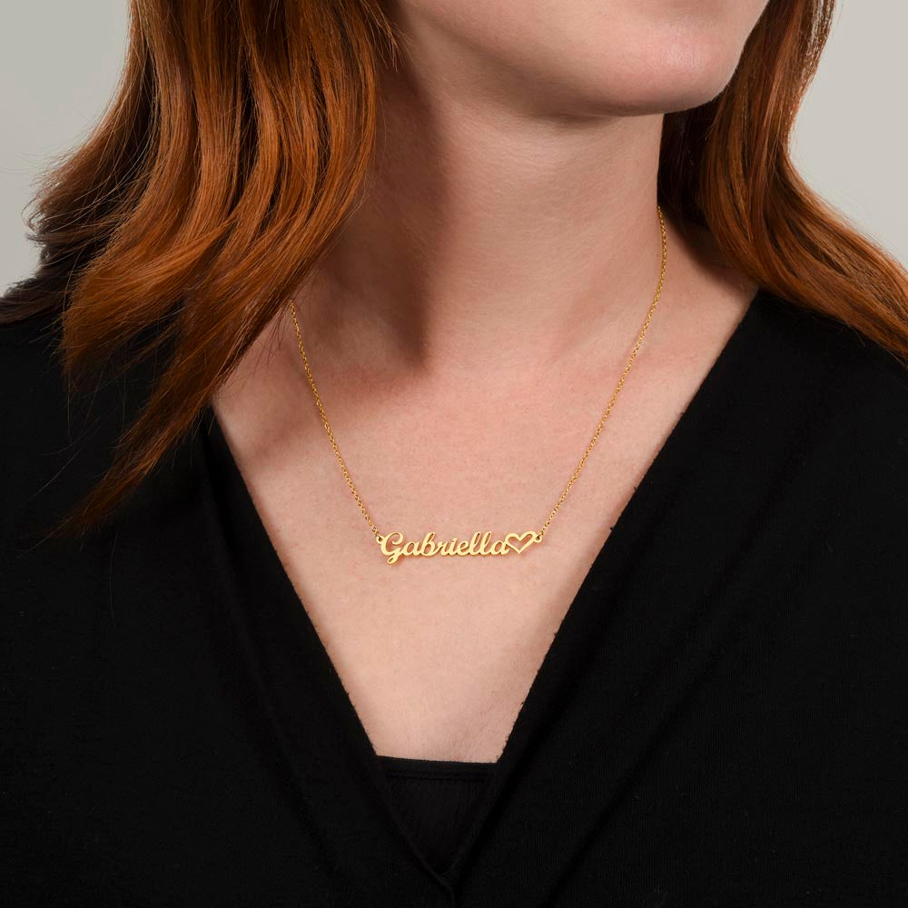 Custom Heart Name Neclace