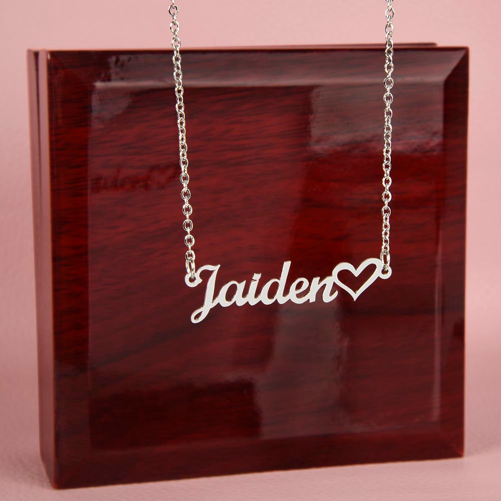 Custom Heart Name Neclace