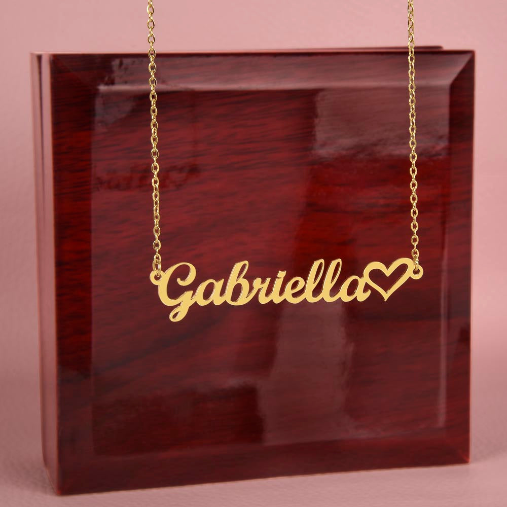 Custom Heart Name Neclace