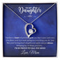 TO MY DAUGHTER LOVE MOM - FOREVER LOVE NECKLACE