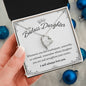 To My Badass Daughter - Forever Love Necklace Gift Set