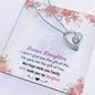 To My Bonus Daughter - Daughter In Law - Gift of You - Forever Love Necklace Gift Set
