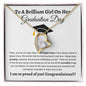 To A Brilliant Girl On Her Graduation Day, Love Mom - Graduation Gift - wb