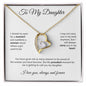 To My Daughter | Proud of You - Forever Love Necklace