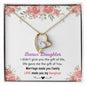To My Bonus Daughter - Daughter In Law - Gift of You - Forever Love Necklace Gift Set