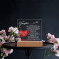 TO MY DAUGHTER - Square Acrylic Night Light Lamp - Gift