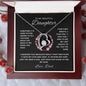 To My Beautiful Daughter Love Dad | Forever Love Necklace