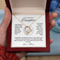 To My Beautiful Daughter, Love Mom | Forever Love Necklace