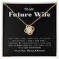 To My Future Wife Love Knot Necklace