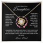 To my Daughter Love Dad | Love Knot Necklace