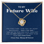 To My Future Wife Love Knot Necklace