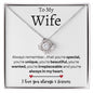 To My Wife | Love Knot Necklace