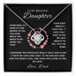 To my Daughter Love Dad | Love Knot Necklace