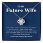 To My Future Wife Love Knot Necklace
