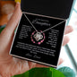 To my Daughter Love Dad | Love Knot Necklace