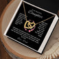 To My Beautiful Daughter, Love Dad | Interlocking Hearts Necklace
