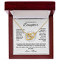 To My Daughter | Interlocking Hearts Necklace