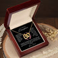 To My Beautiful Daughter, Love Dad | Interlocking Hearts Necklace