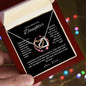 To My Beautiful Daughter, Love Dad | Interlocking Hearts Necklace