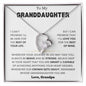 To My Granddaughter, Love Grandpa | Forever Love Necklace