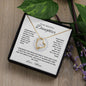 To My Beautiful Daughter, Love Mom | Forever Love Necklace