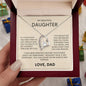 My Beautiful Daughter - Love Dad - Forever Love Necklace Gift Set