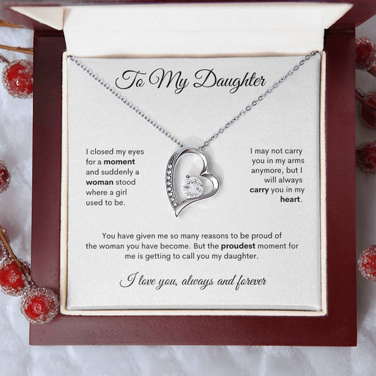 To My Daughter | Proud of You - Forever Love Necklace