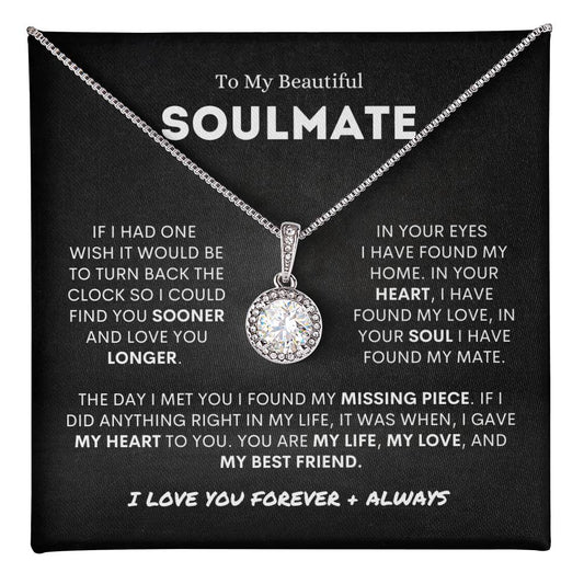 To My Soulmate - My Missing Piece - Eternal Hope Necklace Gift Set