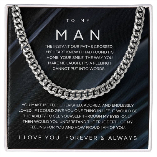To My Man - One Thing - Cuban Link Chain Necklace