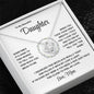 To My Beautiful Daughter - Love and Light - Love Knot Necklace Gift Set