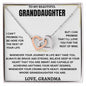 [Almost Sold Out] To My Beautiful Granddaughter - Intertwined Hearts Keepsake Necklace Gift Set