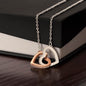 [Almost Sold Out] To My Beautiful Granddaughter - Intertwined Hearts Keepsake Necklace Gift Set