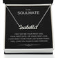 To My Soulmate -  Custom Name Necklace - Gift for Her Wife Girlfriend