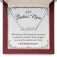 To My Badass Niece - Remember who you are - Personalized Name Necklace Gift Set