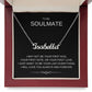 To My Soulmate -  Custom Name Necklace - Gift for Her Wife Girlfriend