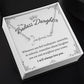 To My Badass Daughter - Straighten Your Crown - Customized Signature Style Name Necklace Gift Set