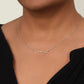 To My Badass Daughter - Straighten Your Crown - Customized Signature Style Name Necklace Gift Set