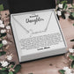 To My Beautiful Daughter- Proud of You, Love Mom  - Signature Style Name Necklace Gift Shop