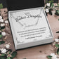To My Badass Daughter - Straighten Your Crown - Customized Signature Style Name Necklace Gift Set