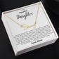 To My Beautiful Daughter- Proud of You, Love Mom  - Signature Style Name Necklace Gift Shop