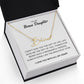 To My Bonus Daughter - I Love You - Signature Style Name Necklace