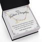To My Badass Daughter - Straighten Your Crown - Customized Signature Style Name Necklace Gift Set