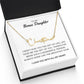 To My Bonus Daughter - I Love You - Signature Style Name Necklace
