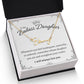 To My Badass Daughter - Straighten Your Crown - Customized Signature Style Name Necklace Gift Set